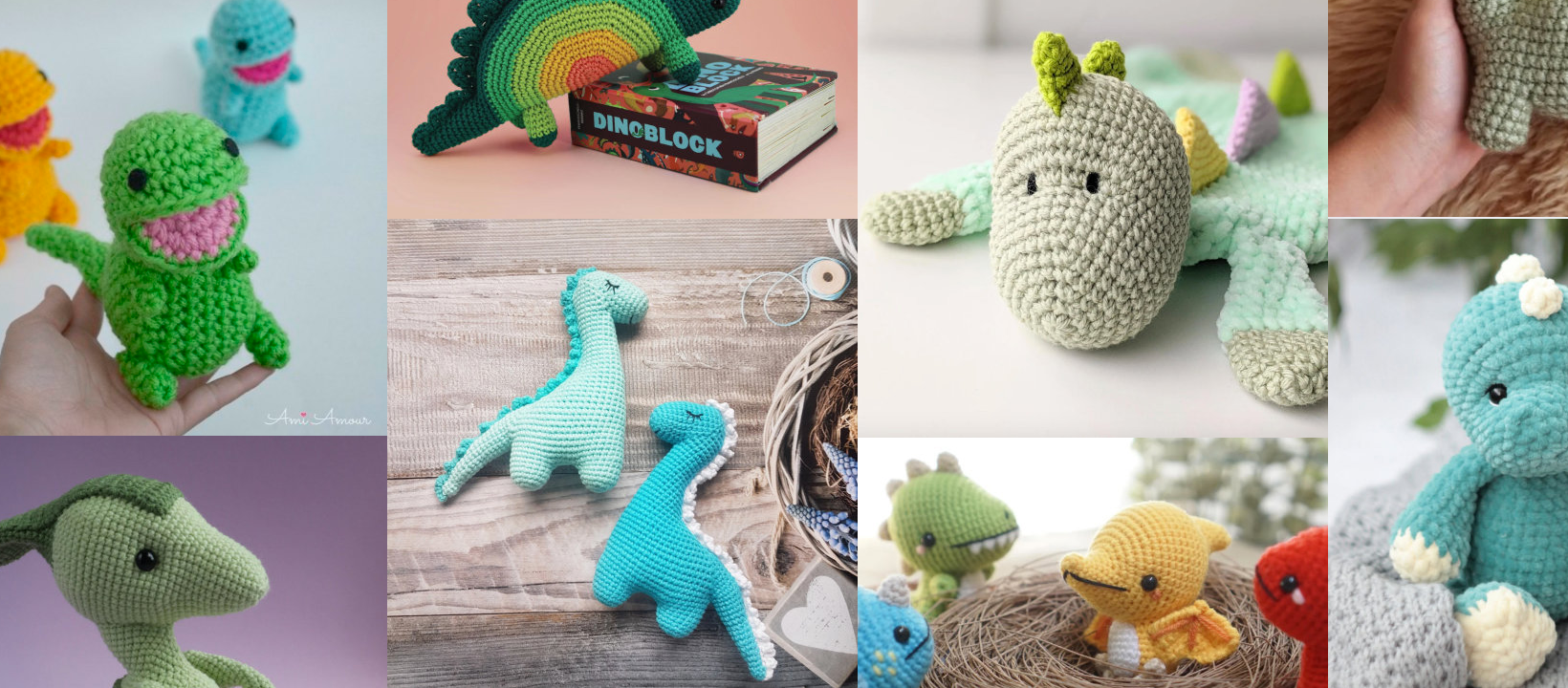  PP OPOUNT Beginner Crochet Kit - Cute Dinosaur